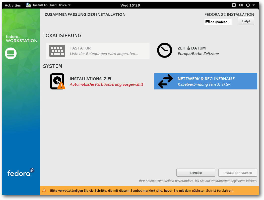 fedora22-uebersichtsseite-installation.png